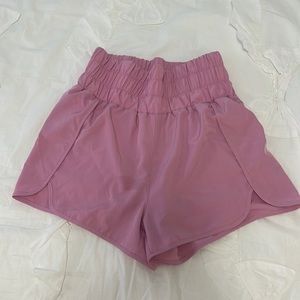 Women’s pink athletic shorts